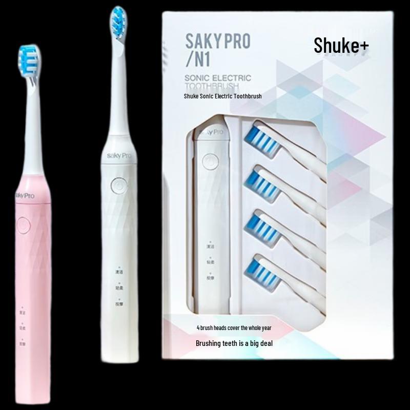 Электрическая зубная щетка Shuke N1 с отбеливающей зубной пастой