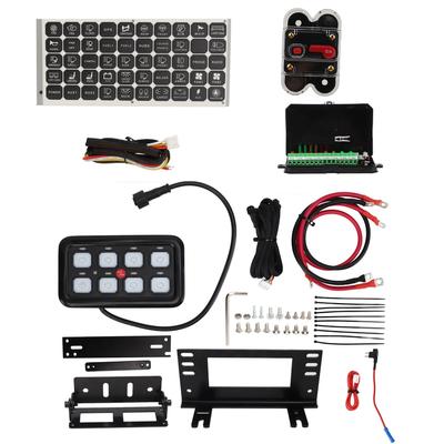 8 Gang Blue LED Car Switch Panel IP65 Protection 1500W Heat Dissipation Universal for Truck Ship