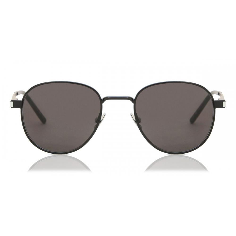 

Saint Laurent Sl 555 001 Unisex Sunglasses Shiny Black/48