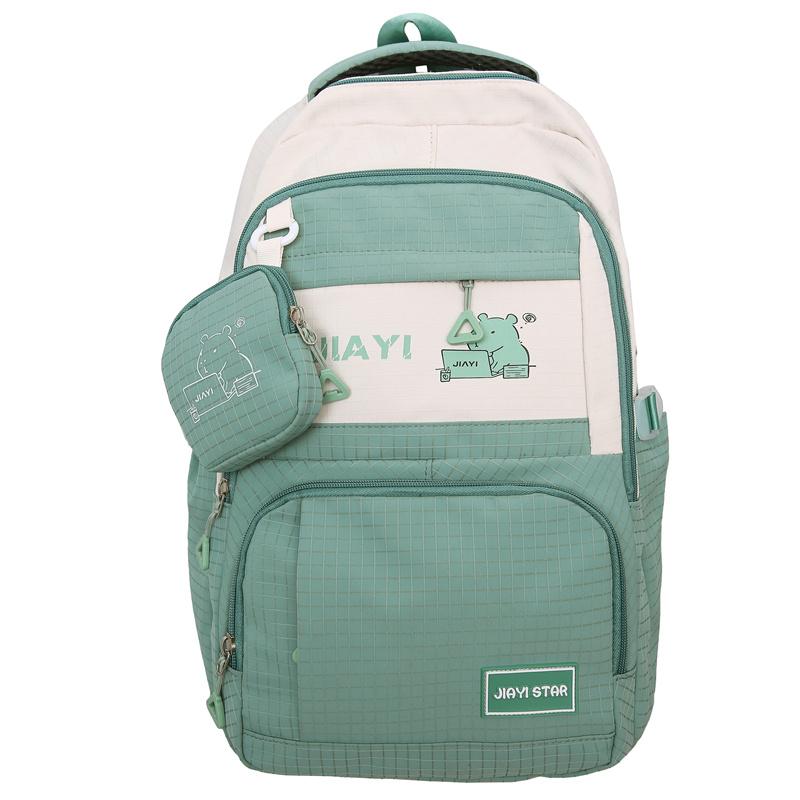 Женский рюкзак с цветными блоками — фото 18