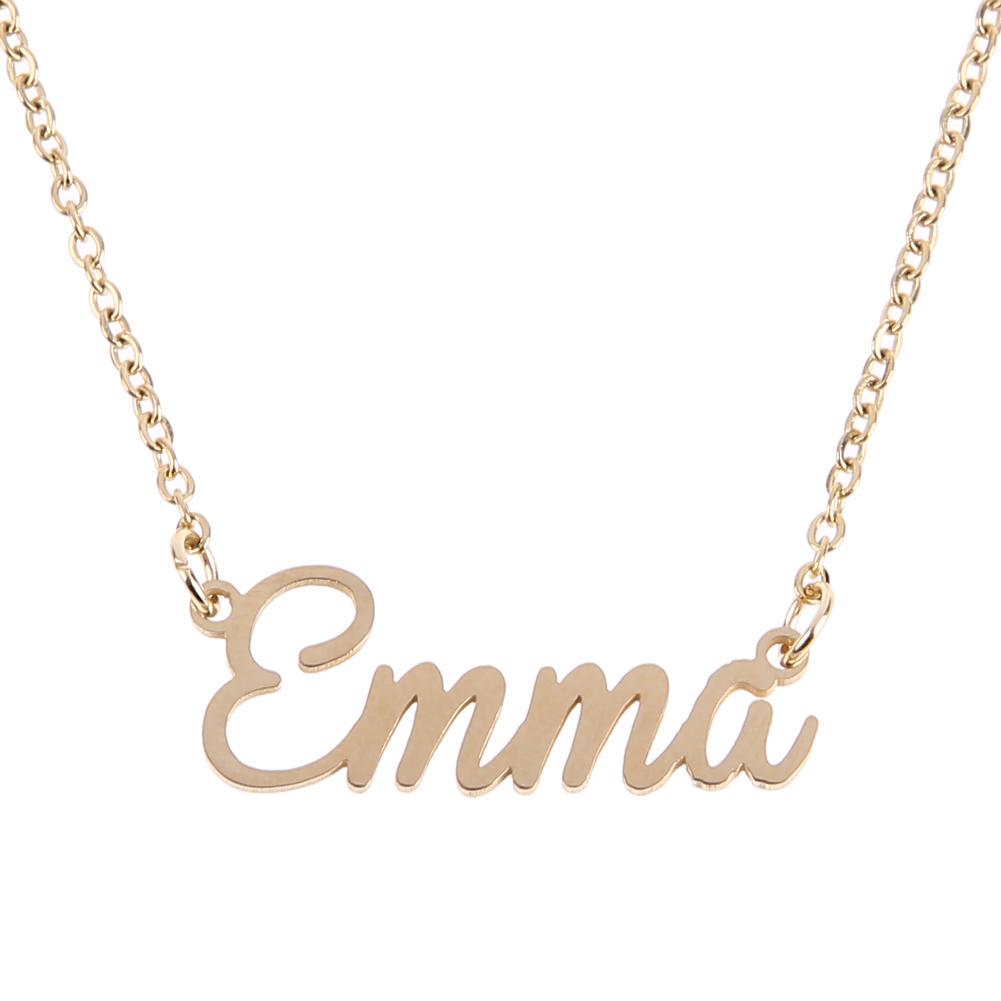 Women Letter Name Emma Emily Pendant 
