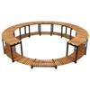 Spa Frames - vidaXL - 273x53 Cm - Solid Acacia Wood - Weather-resistant - Sturdy Aluminum