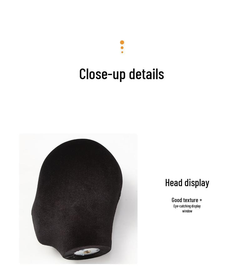 Mannequin Head Display Stand for Hats and Wigs