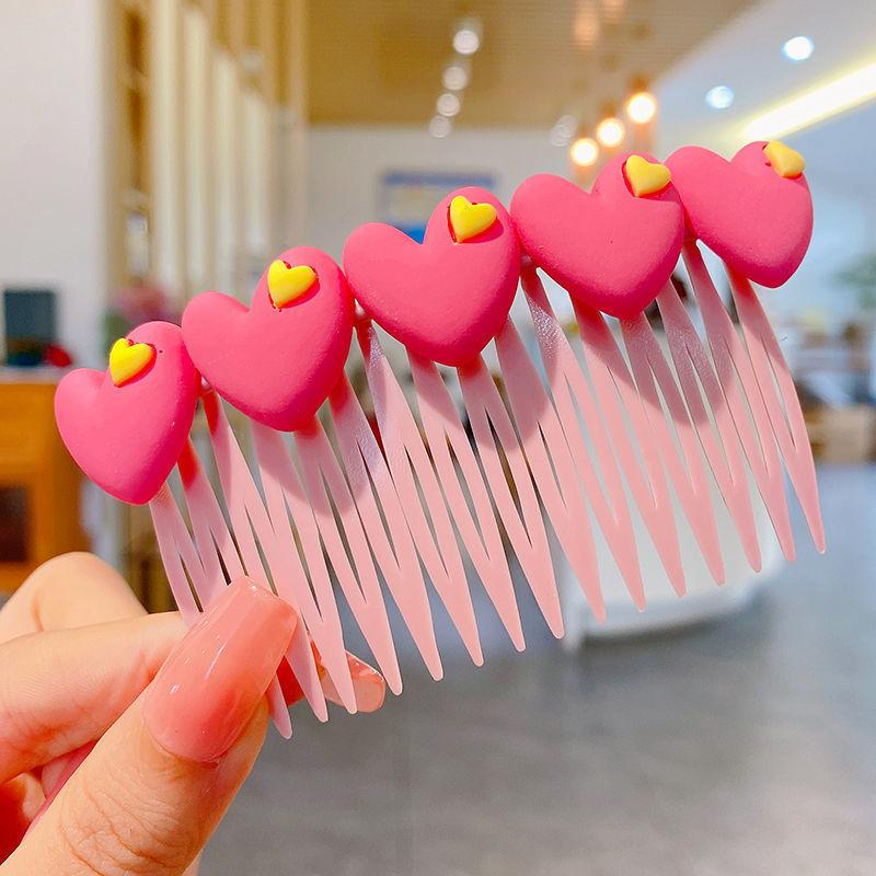 Mode Kinder Haarnadel Kleine Mädchen Pony Gebrochenes Haar Haarnadeln Mädchen Candy Farbe Süße Nette Einsatz Kamm Frauen Haar Zubehör