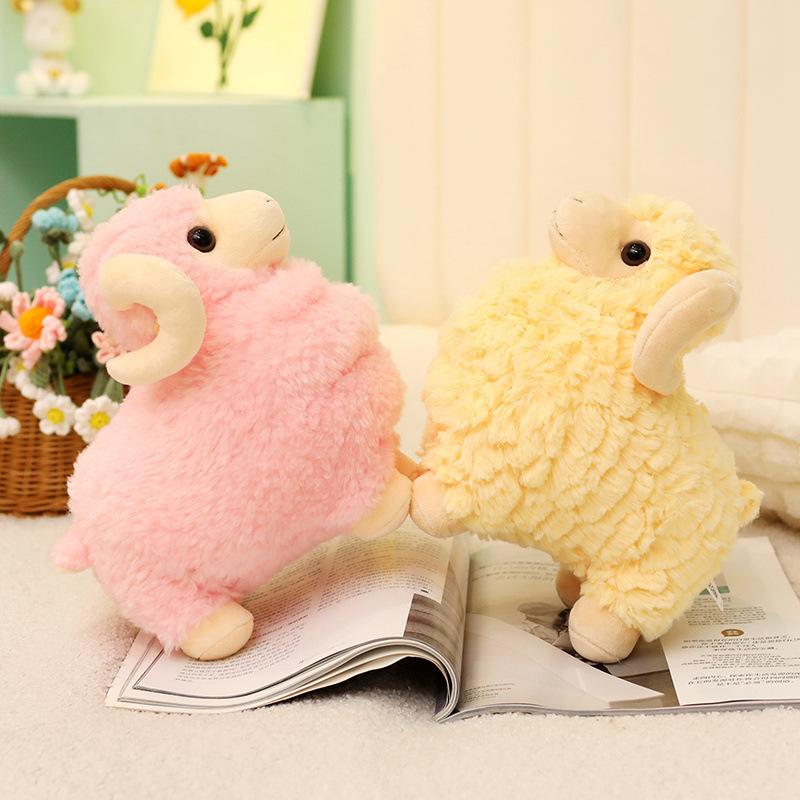 Cute Little Lamb Doll Simulated Lamb Plush Toy Doll Comforting Pillow Children Girl Gift Rag Doll