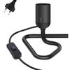 EU/US Plug E27 E26 Lamp Base Holder With Switch Vintage Table Lamp Bedside Lamp Night Light For Bedroom Living Room Decor
