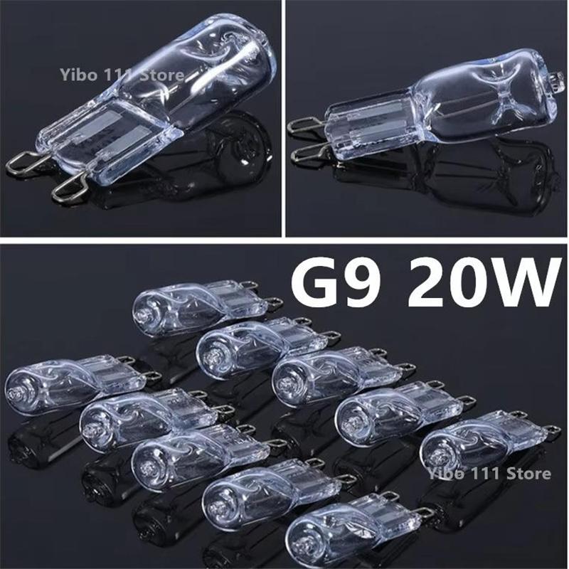 1/5/10PCS G9 18W 20W 25W 40W 60W 230V Eco Halogen Light Bulbs Capsule LED Lamp Bulbs Inserted Beads Crystal Lamp Halogen Bulb