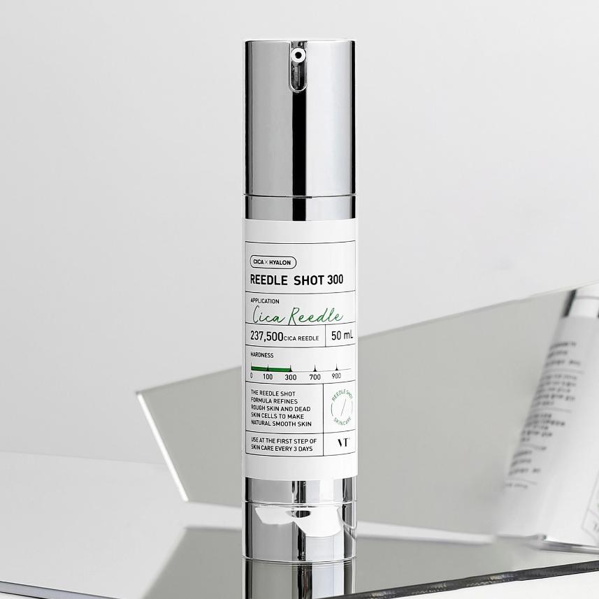 VT COSMETICS Reedle Shot 300 (50ml)+700 (10ml) Set – Pore-Smoothing & Revitalising Care with Cica Micro-Needle System, Korean