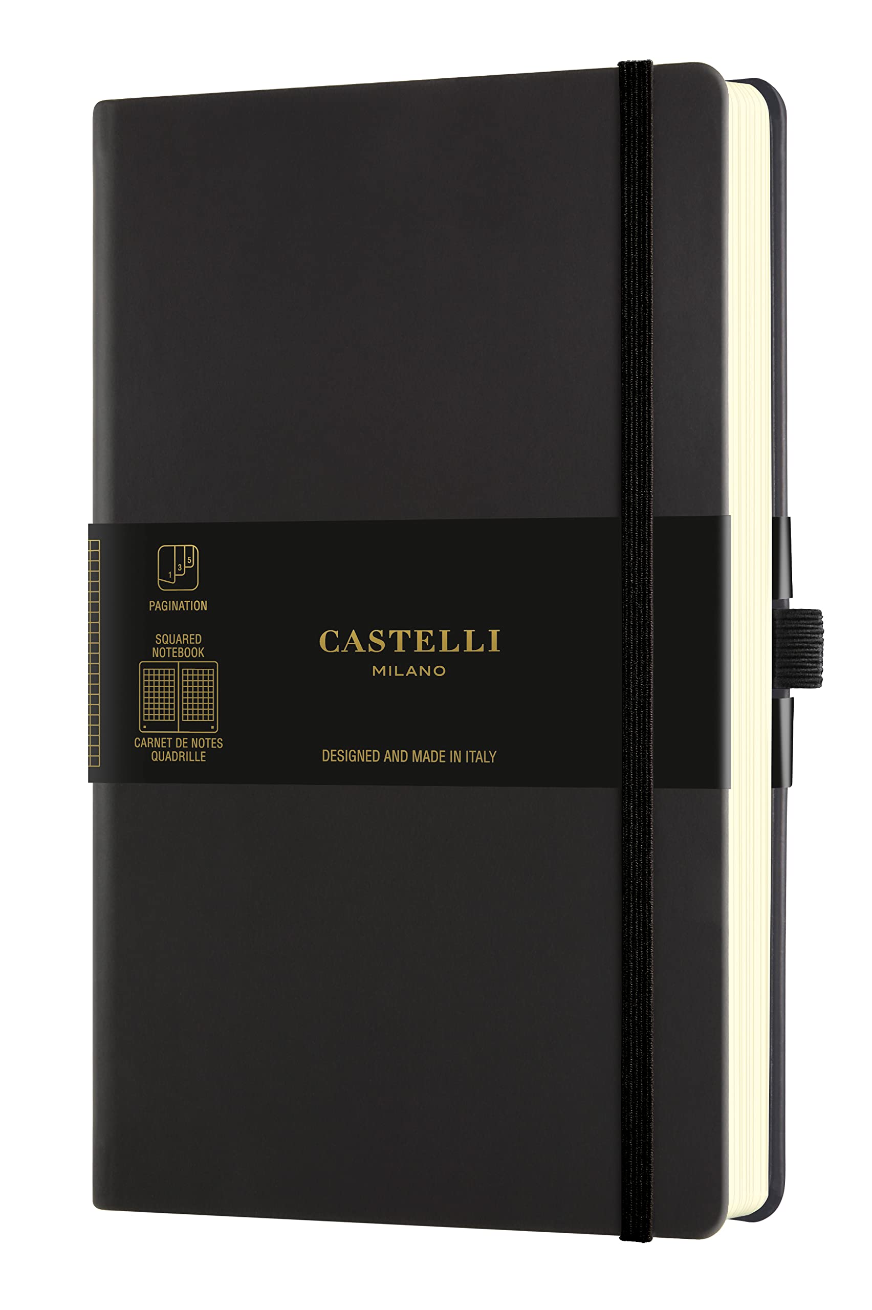

Castelli Milano Notebook M Grid AQUA CASTELLI MILANO (BLACK SEPIA)