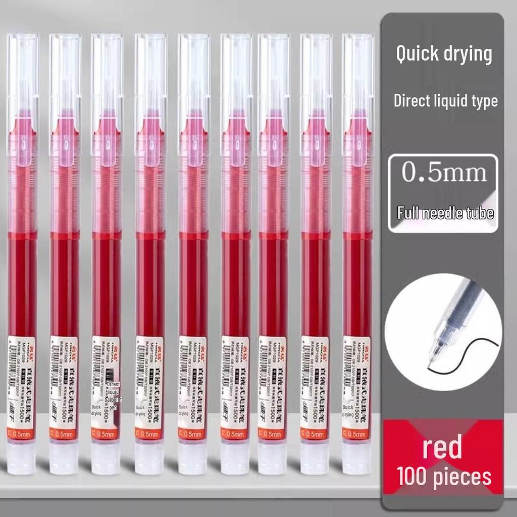 Snabbtorkande Svart Gel-Rullpenna 0,5 mm för Prov & Kontorsbruk