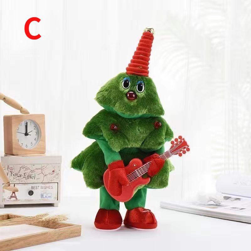 NEU Weihnachtsbaum Musik Tanzen Singen Weihnachtsbaum Puppen Weihnachtsmann Spielzeug für Heimdekoration Neujahrsgeschenke