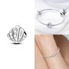 Elegant Exquisite Genuine Copper Charm Daisy Zircon Bead Stopper Safety Chain Fits Bangle Bracelets Jewellery Clip Gifts Women