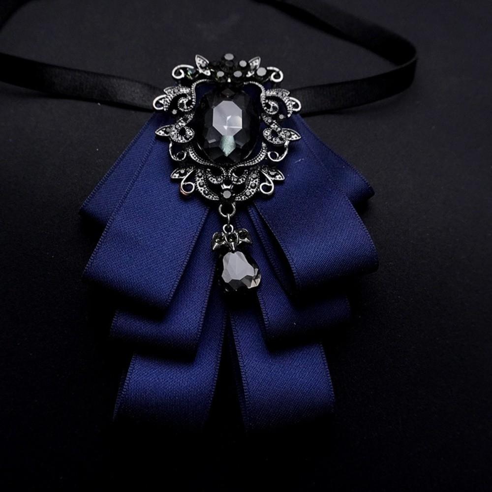 Broschenzubehör Polyester Krawatte Kristallstoff Krawatte Diamant Korsagenstift Damen Accessoires