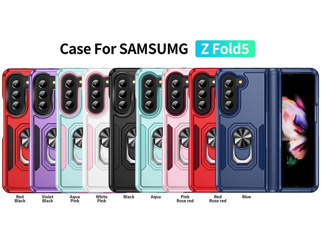 Samsung Z Fold5 & Z Fold4 Full Protective Phone Case with Ring Holder