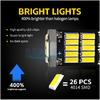 SEWICK 100PCS T10 W5W Led Bulbs 26SMD 4014 Chips 194 501 Canbus White Signal Lamp Car Interior Dome Reading Clearance Lights 12V