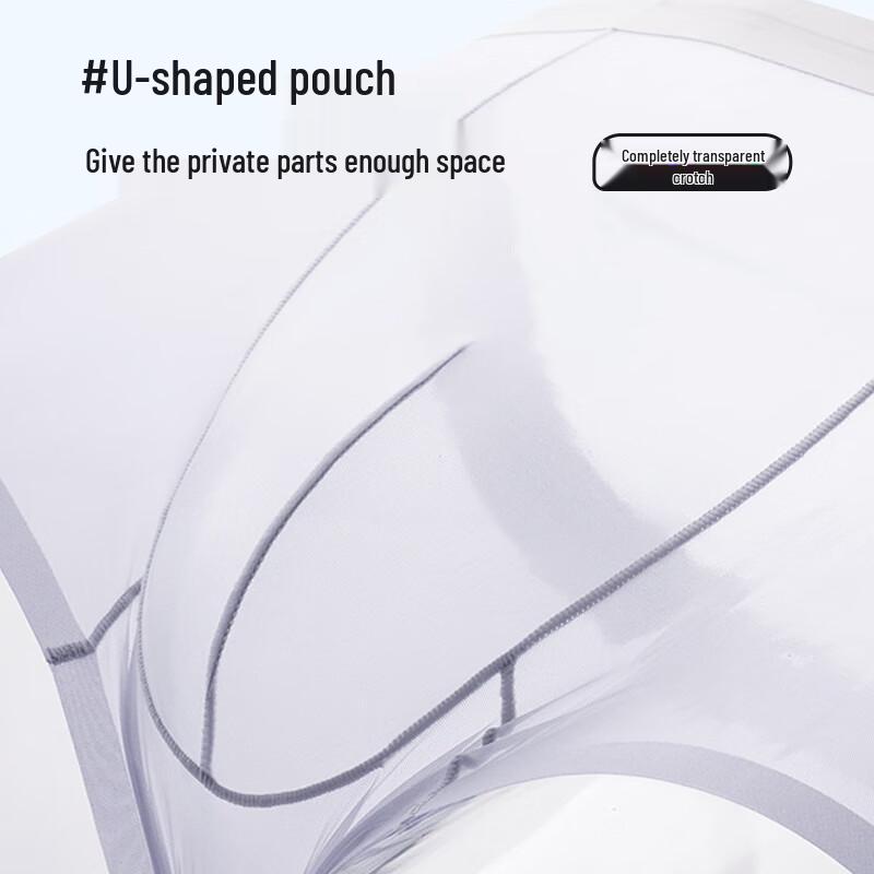 FitonTon Men's Ice Silk Seamless Underwear 3-Pack