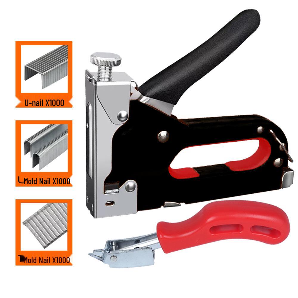 Multi-Function Nail Gun: U-Shaped, Code, Oil Painting, Photo Frame, Woodworking & Decoration - Gas & Manual Options