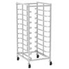 Estante de Acero Inoxidable para Hornear de 10 Niveles con Ruedas, Carrito para Bandejas Comercial, Soporte Móvil y Desmontable para Panadería para Horno Panadería Pastelería, 33 libras por Estante,