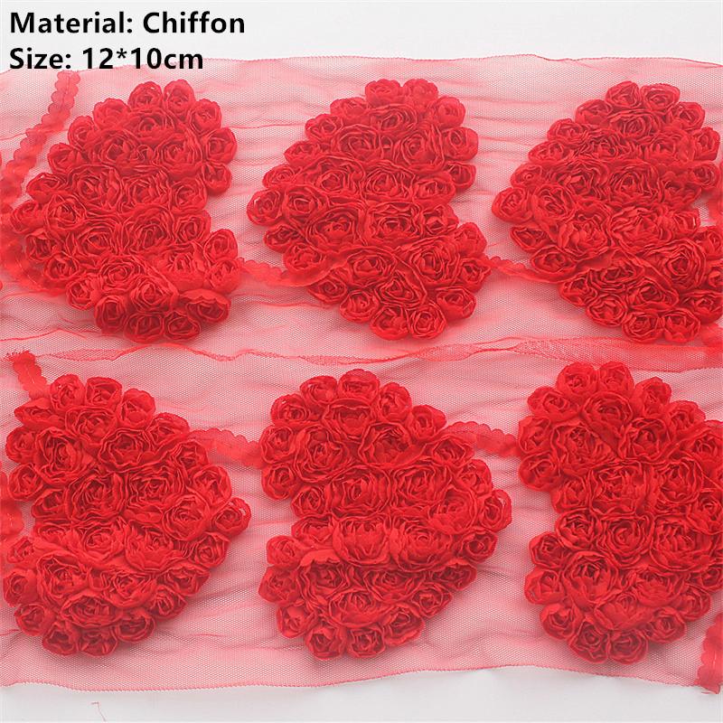 20 Stück Große Chiffon-Rosen-Herz-Aufnäher für DIY Baby Mädchen Kleidung Kleid Strampler Hemden Nähdekorationen Haarschleifen-Zubehör