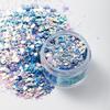 Módní Vysoce Třpytivý Kočičí Oko Křišťálový Nail Art Třpytky Duhový Výbuch