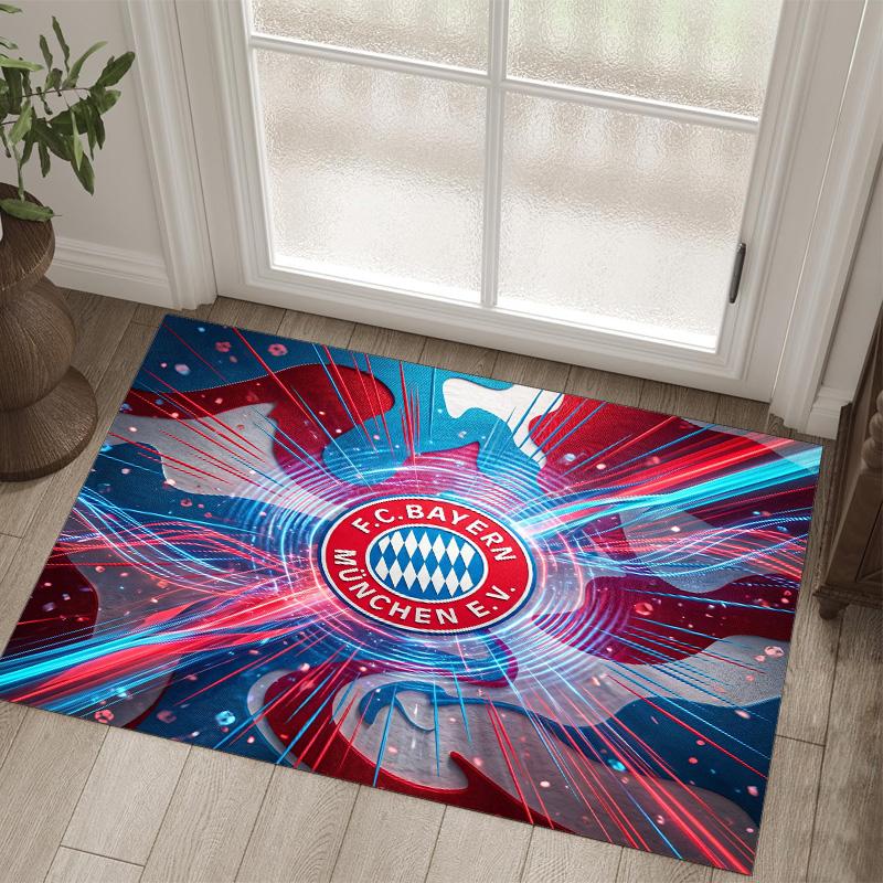 Tappeto in velluto di cristallo con design Bayern Monaco Accogliente Non?Tappeto Stampato Antiscivolo per Camera da Letto Soggiorno Ingresso