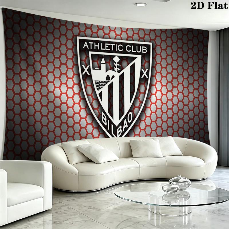 Athletic Club Wall Tapestry Aesthetic Wall Hanging Printed Fabric Blanket Decorative Tapestries for Bedroom Living Room Home Decor