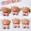 10Pcs New Cute  Resin Mini Cartoon Cat Series Flat Back Ornament Jewelry Making  Bows Accessories