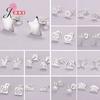 Promotion Sale 11 Option S925 Silver Stud Earring for Little Girl   Ear Decoration Birthday Gift 925 Sterling Silver Jewelry