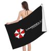 Umbrella Corporation Print Bath Towel Microfiber Super Absorbent Bath Towel for Travel Swimming Sports Beach Towels