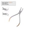 Pinza per Forcipes Ortodontici Dentali Tagliafili Pinza Rimuovi Bracket Strumento Professionale per Laboratorio Odontoiatrico per Ortodontisti