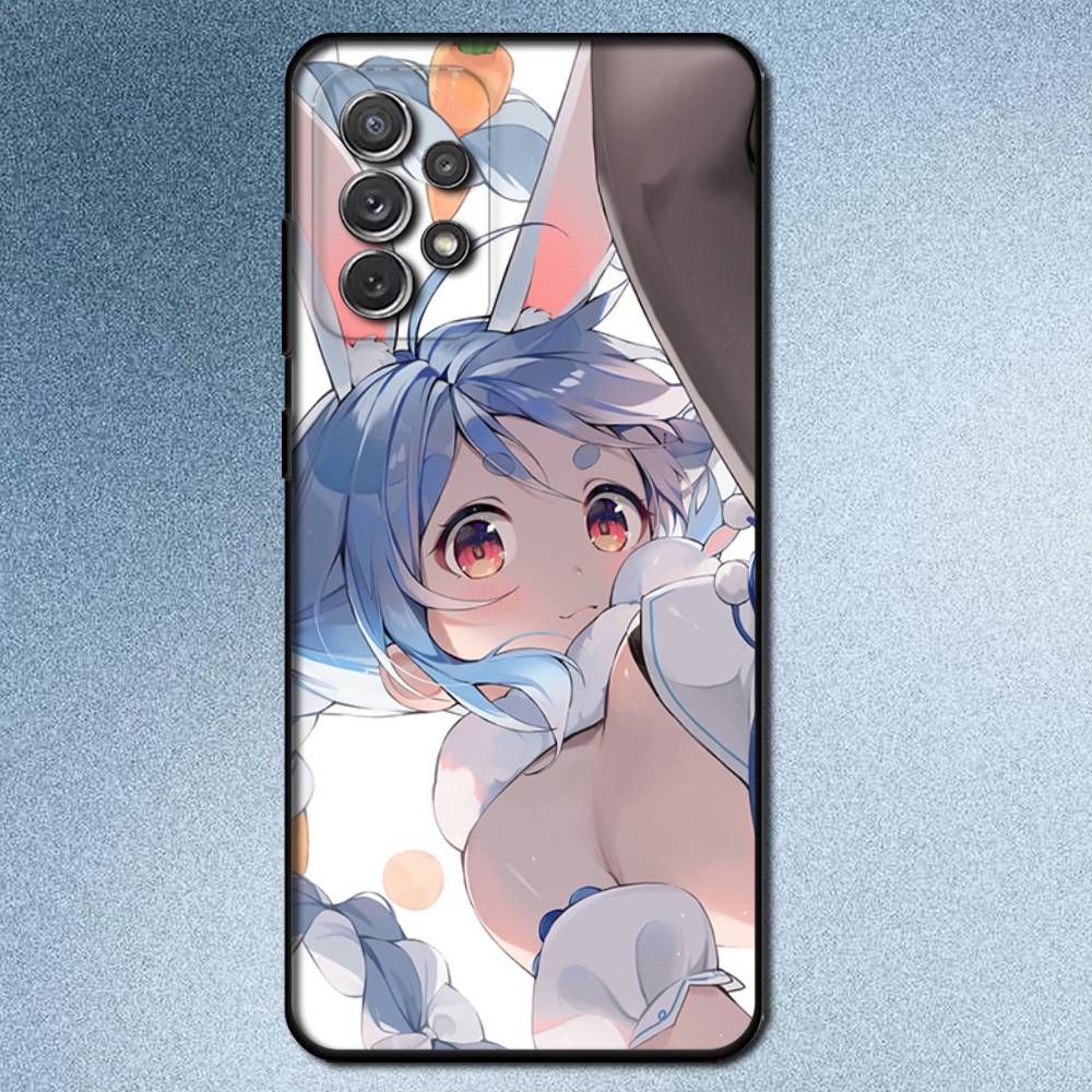 U-Usada Pekora H-Hololive Phone Case For Samsung S 9,10,21,30,22,23,24,25,Ultra,Plus,Lite,FE,4,5G Black Soft Precise