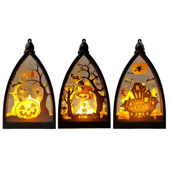 LED Night Lamp Bedside Light Battery Powered Electronic Candle Light Halloween Party Decoration Photography Prop