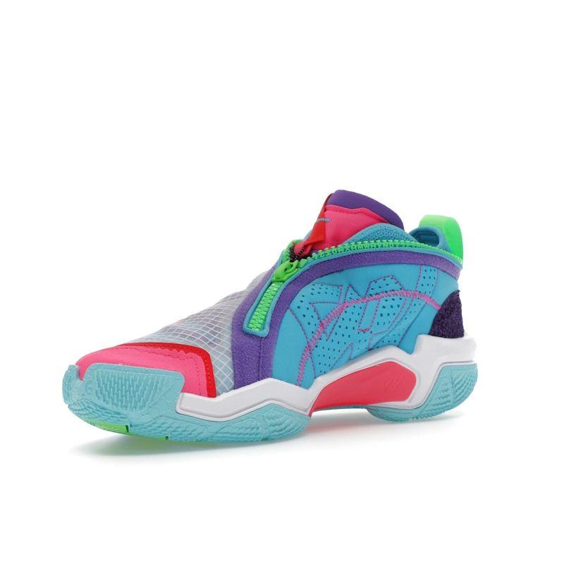 Air Jordan Why Not Zer0.6 Childhood Men Sneakers Blue White Siren-Red DO7189-100