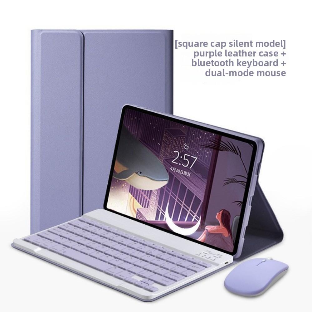 Leder-Tastaturhülle für iPad Pro 13 2024 mit Stifthalter Magnetische Bluetooth-Tastaturabdeckung für Air 6