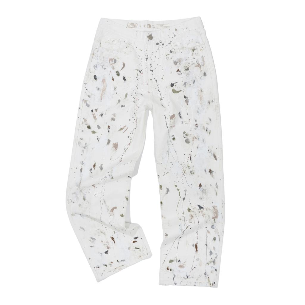 EXTRAORDINARY Color Painting Pants Ivory