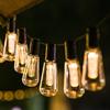 Solar Edison String Lights - Nostalgic Outdoor Decorative Lights for Garden, Courtyard, and Camping Ambiance
