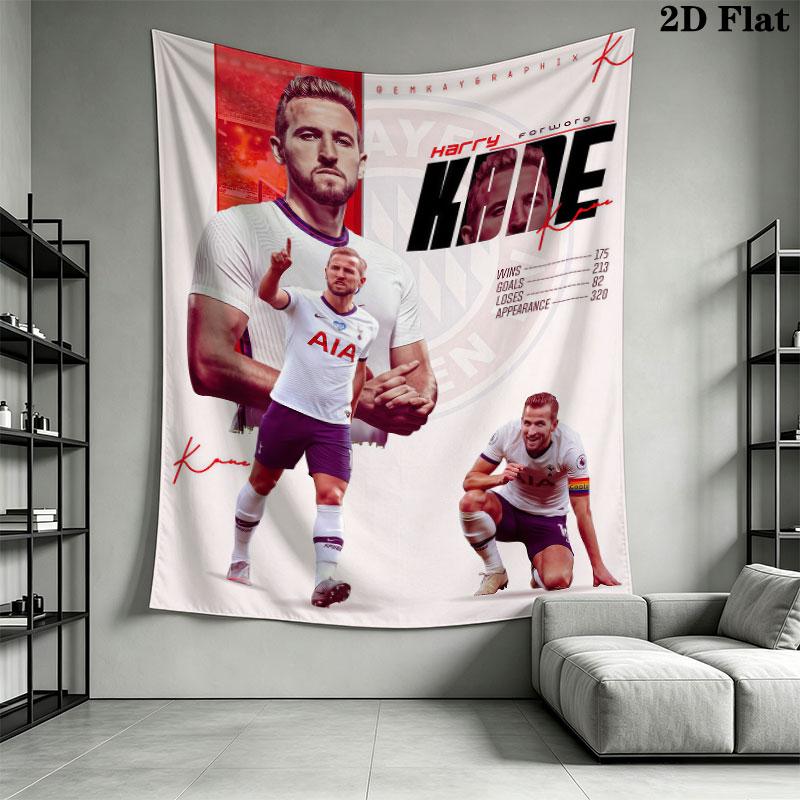 Harry Kane Legend  Wall Hanging Printed Fabric Blanket Decorative Tapestries for Bedroom Living Room Home Decor