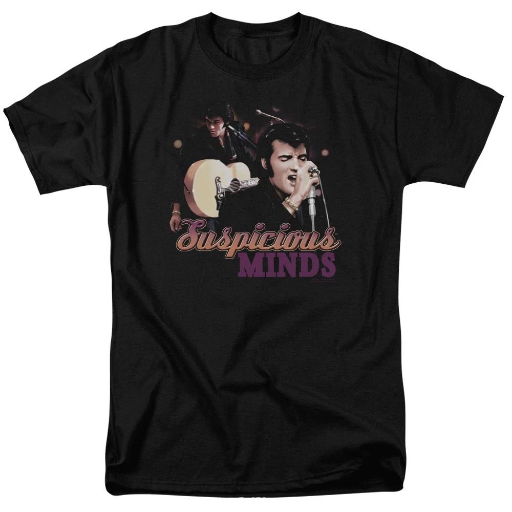 Elvis Presley - Suspicious Minds -  Unisex Short Sleeve Children s T-shirt - Black 120