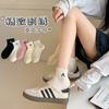 Spring And Summer All-In-One Machine 200-Needle Five-Point Short Socks, Letter Embroidery Trend Boat Socks Women