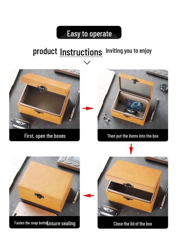 Erhältlich: Kleine & Große Retro Crazy Horse RFID Faraday Box für Autoschlüssel und Handy-Signalabschirmung
