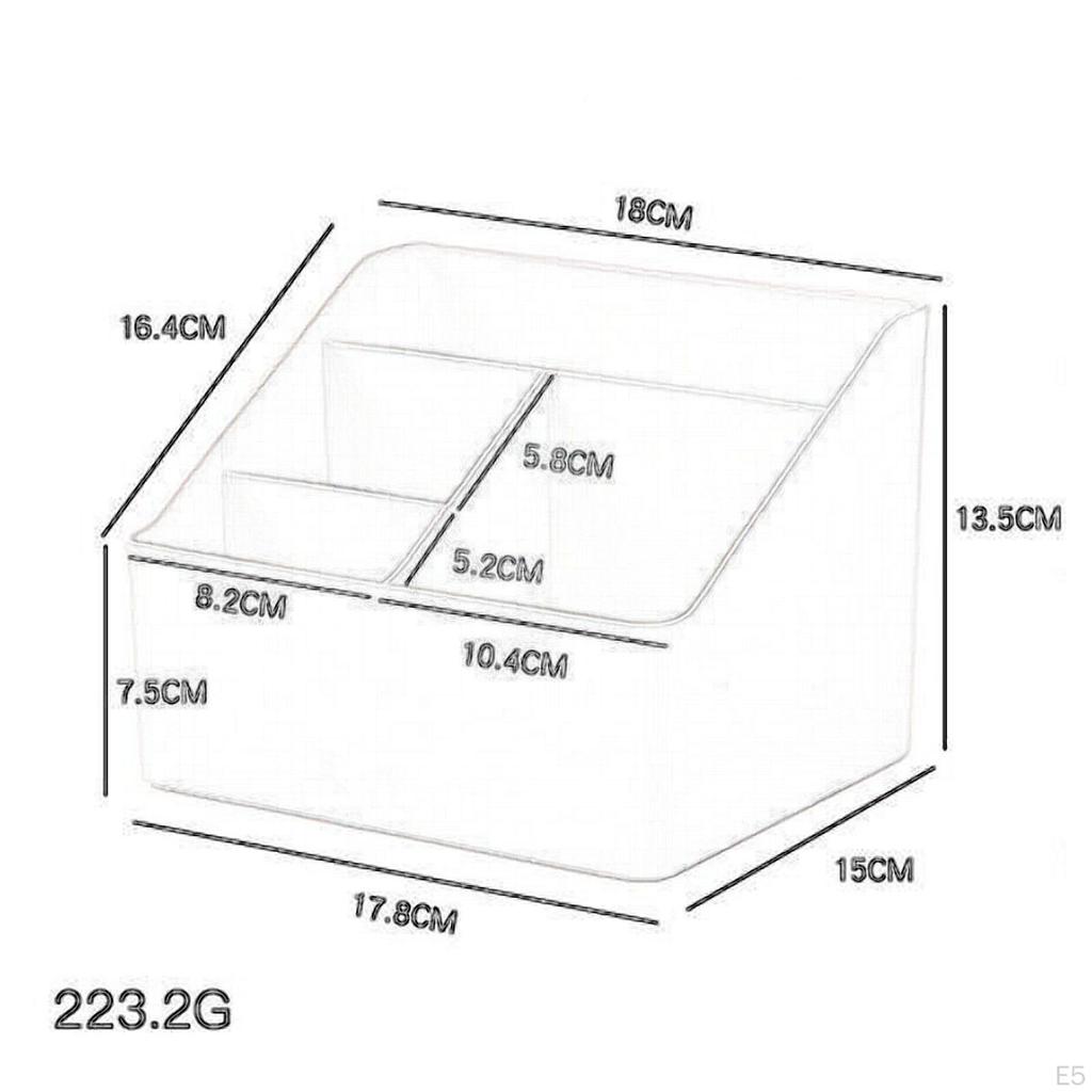 Desktop Storage Box Cosmetic Case Desk Organization Display Tabletop Organizer for Dresser