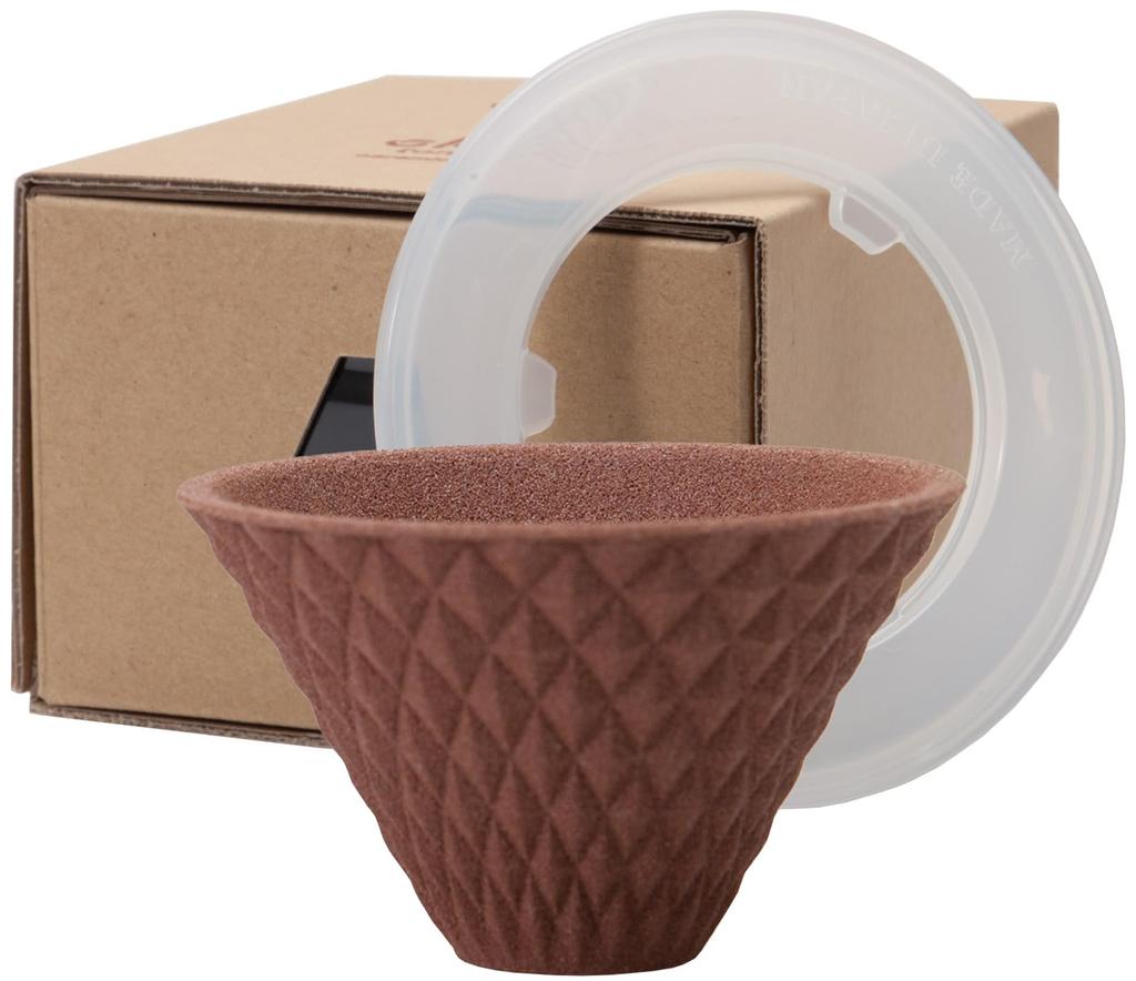 Ceramic Coffee Filter ekubo one drip Chocolate Brown No paper filter required Easy to clean [Hasami Ware] ek-00008