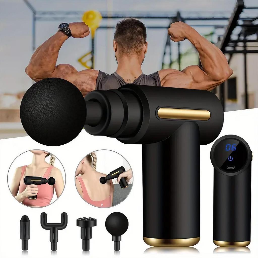 Fascial Gun Muscle Massage Gun Deep Tissue Handheld Percussion Massager For Body Back Neck Leg Pain Relief Muscle Recovery
