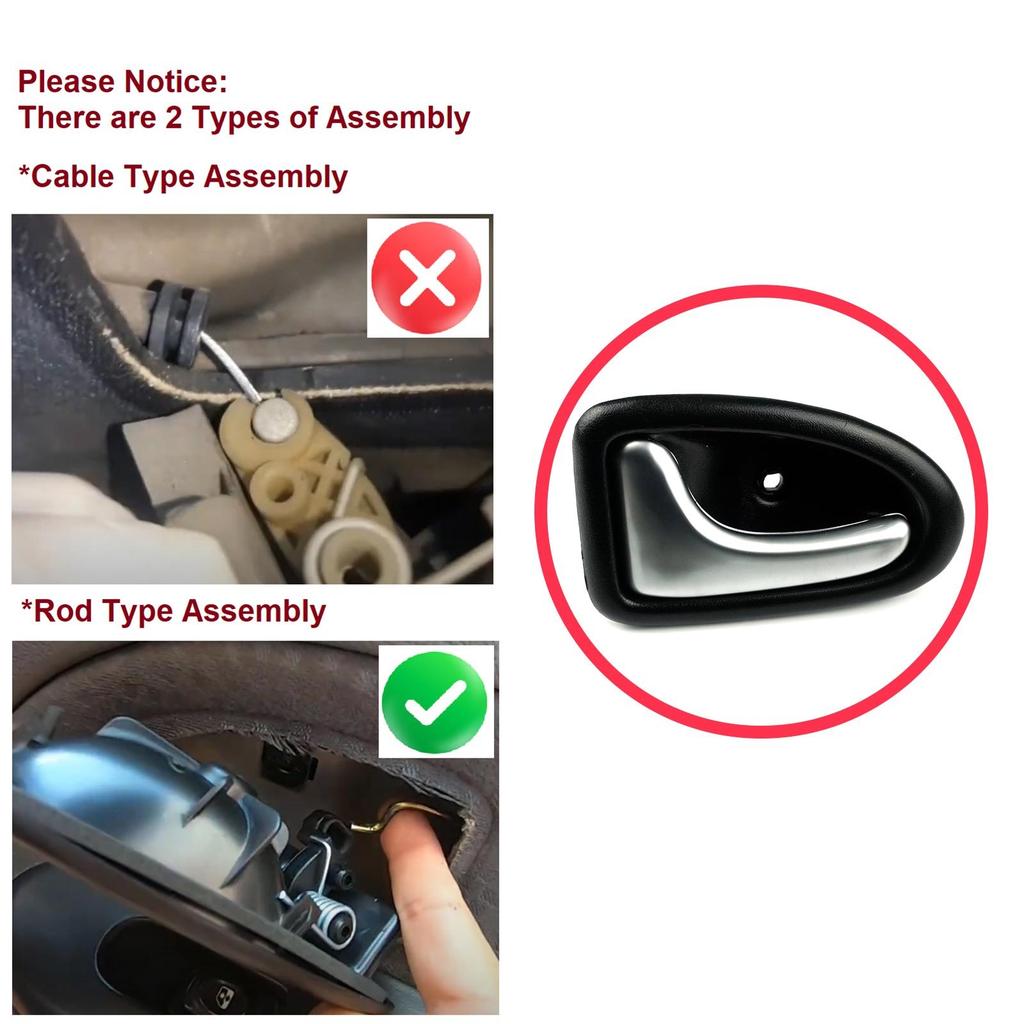 EDP79 Inner Door Handle Left for Renault Scenic Megane Logan 1 Trafic Master Clio 2 Movano Vivaro A Primastar 1 Daily 7700434716