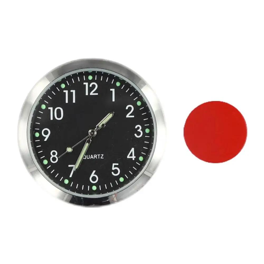 Mini Electronic Clock Universal Car Dash Clock Luminous Quartz Watch Ornament Waterproof Mini Watch Car Quartz Clock For Ca A7U9