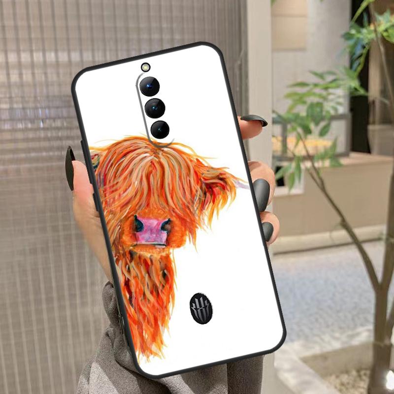 

Милый чехол с шотландской коровой для ZTE Nubia RedMagic 10 Air 6 7 6S 7S Pro RedMagic 10S 9S 8S 8 9 10 11 Pro Plus Red Magic 10 Pro