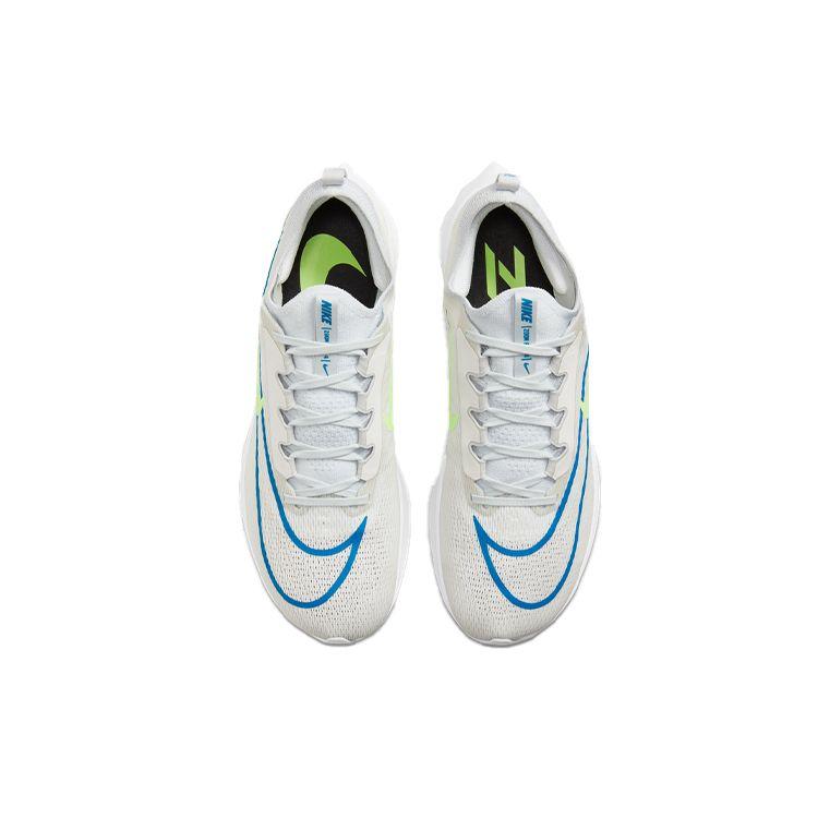 Nike Pantofi de sport pentru bărbați Zoom Fly 4 alb albastru imperial Lime Glow Summit-Alb Pure-Platinum CT2392-100