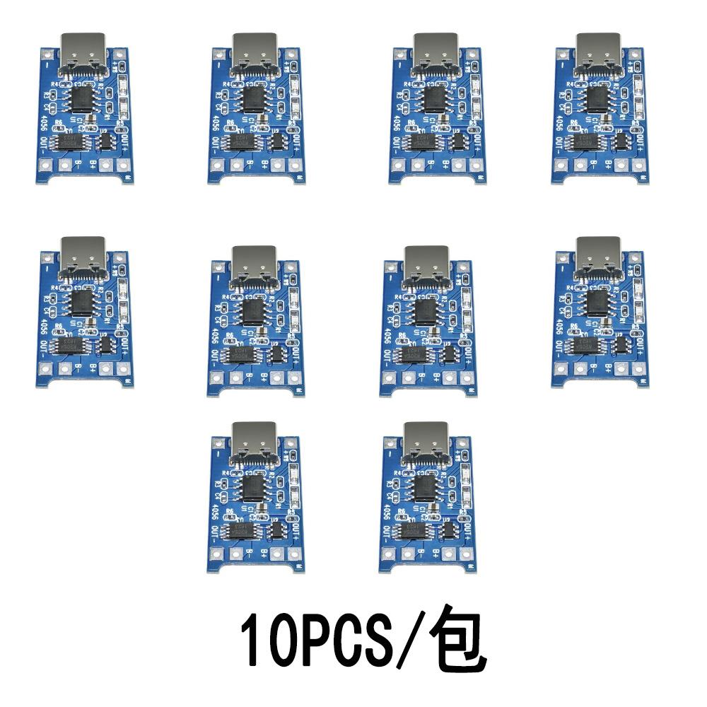 1/10PCS Type-C USB 5V 1A 18650 Lithium Battery Charger Module Charging Board with Protection TP4056