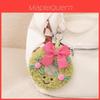 Christmas Wreath Plush Toy Keychain With Soft Pp Cotton For Holiday Gift
