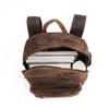 Handmade Vintage 100% Pure Buffalo Leather Backpack Rucksack Travel College Bag